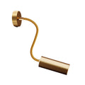 Fermaluce Flex 30 Lampe mit Mini-Deckenrosette mit Schalter und Spot mit Tub-E14-Lampenschirm – Satin Bronze