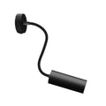 Fermaluce Flex 30 Lampe mit Mini-Baldachin und Schalter sowie Spot mit Tub-E14-Schirm – Schwarz