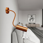 Fermaluce Flex 30 Leuchte mit Mini-Baldachin mit Schalter und Reflektor mit Tub-E14-Schirm - Satin-Kupfer – Ansicht 2