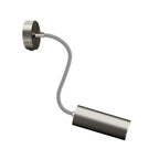 Fermaluce Flex 30 mit Mini-Baldachin mit Schalter und Spot mit Tub-E14-Lampenschirm – Satin-Titan