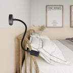 Fermaluce Flex 30-Lampe mit Mini-Baldachin mit Schalter und Mini-Spot GU1d0 – Schwarz – Ansicht 2