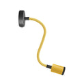 Fermaluce Flex 30 Pastell-Lampe mit Mini-Baldachin mit Schalter und Mini-Spot GU1D0 – Senfgelb