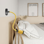 Fermaluce Flex 30 Pastell-Lampe mit Mini-Baldachin mit Schalter und Mini-Spot GU1D0 – Senfgelb – Ansicht 2