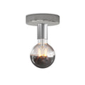 Fermaluce Leuchte aus Metall mit Glühbirne Globe – Chrom