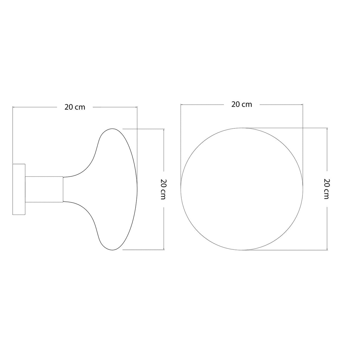 Fermaluce-Lampe aus Metall mit Idra-Leuchtmittel – Satiniertes Bronze – Ansicht 3