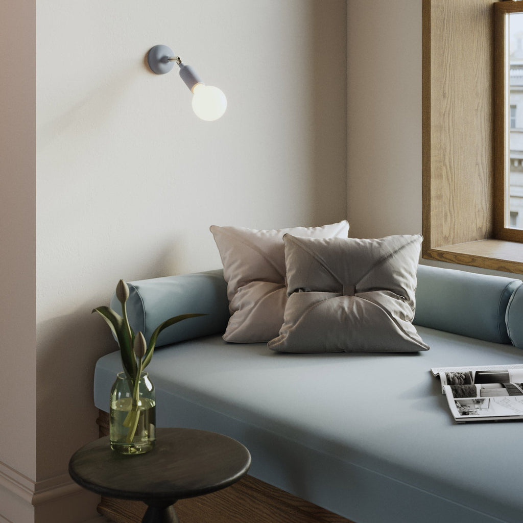 Fermaluce-Lampe aus Silikon mit Gelenk und integriertem Schalter – Zuckerpapier-Blau – Ansicht 2