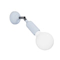 Fermaluce-Lampe aus Silikon mit Gelenk und integriertem Schalter – Zuckerpapier-Blau