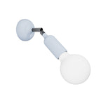 Fermaluce-Lampe aus Silikon mit Gelenk und integriertem Schalter – Zuckerpapier-Blau