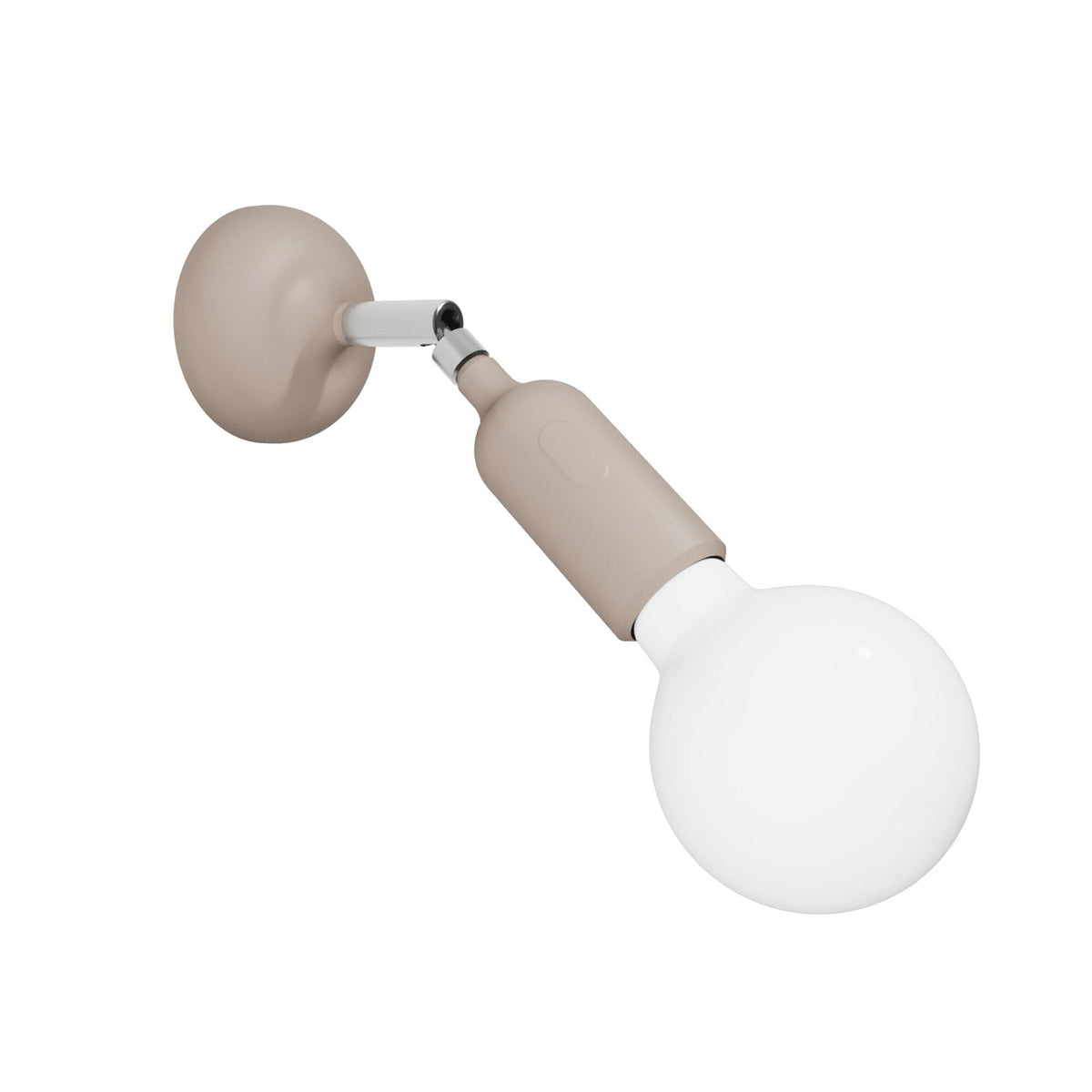 Fermaluce Lampe aus Silikon mit Gelenk und integriertem Schalter – Wüstenbraun