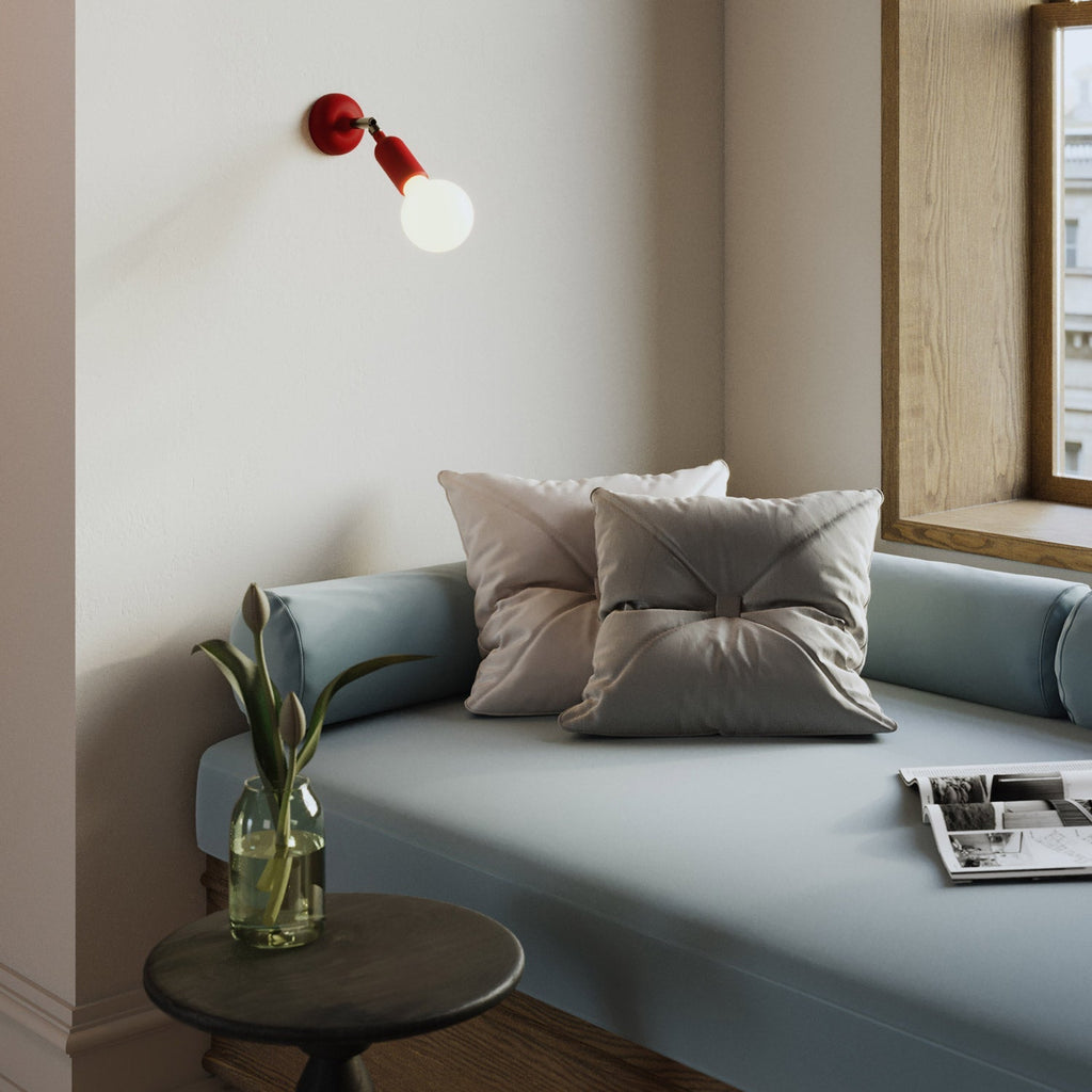 Fermaluce-Lampe aus Silikon mit Gelenk und integriertem Schalter – Rot – Ansicht 2