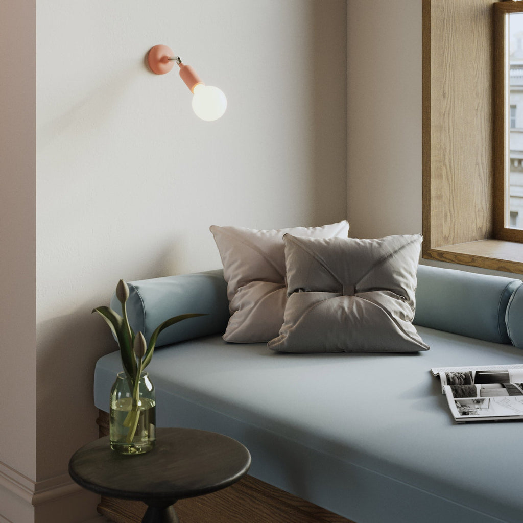 Fermaluce-Lampe aus Silikon mit Gelenk und integriertem Schalter – Lachs – Ansicht 2