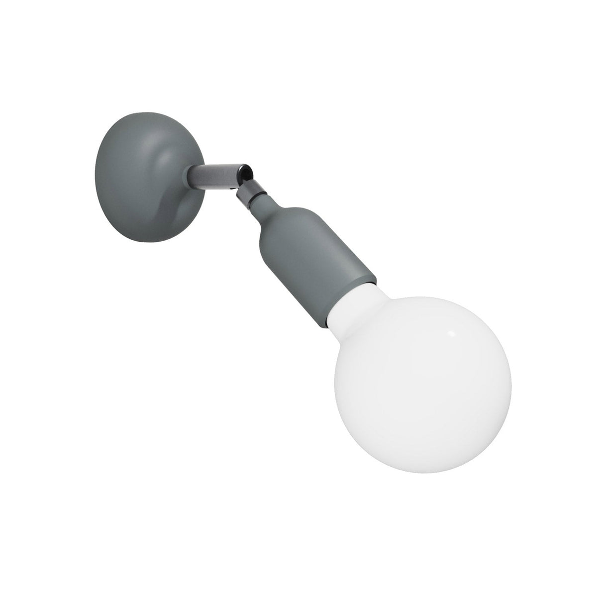 Fermaluce Lampe aus Silikon mit Gelenk – Grau