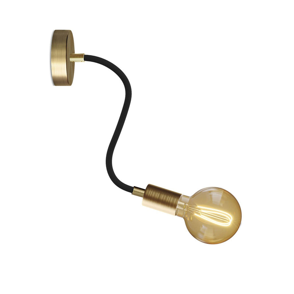 Flex 30 Lampe mit Globus-Glühbirne – Satinbronze