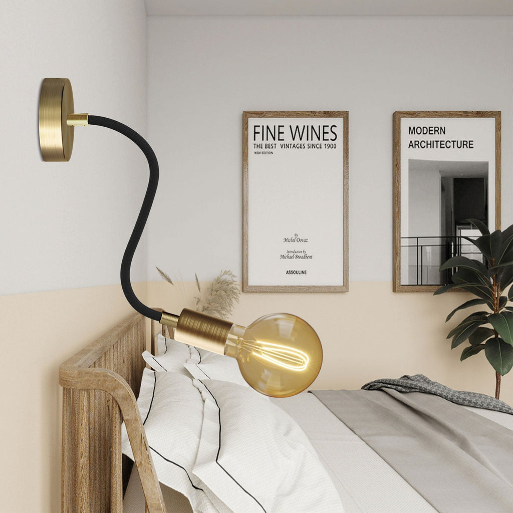 Flex 30 Lampe mit Globus-Glühbirne – Satinbronze – Ansicht 2