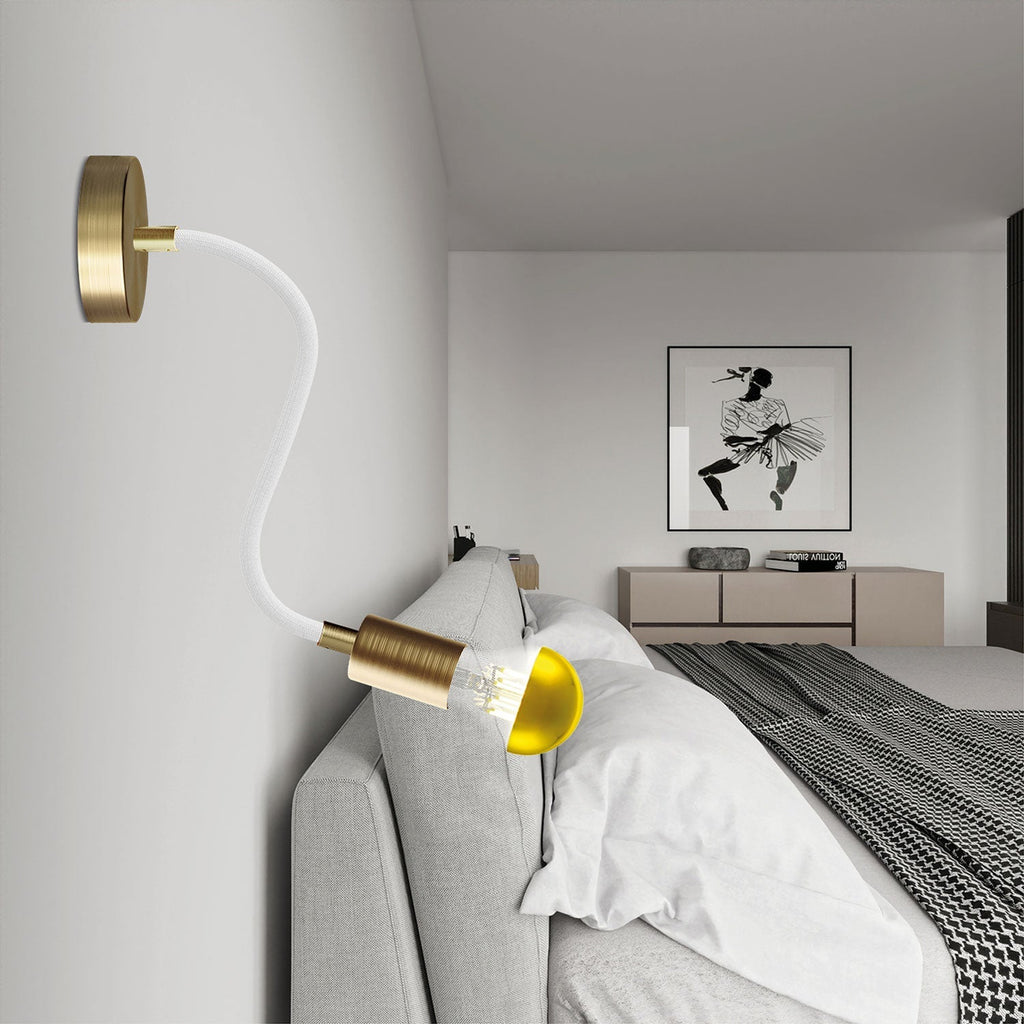 Flex 30 Leuchte mit Tropfenbirne – Bronze satiniert – Ansicht 2