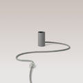 Magnetische Plug-in-Lampe mit E27-Fassung – Grau