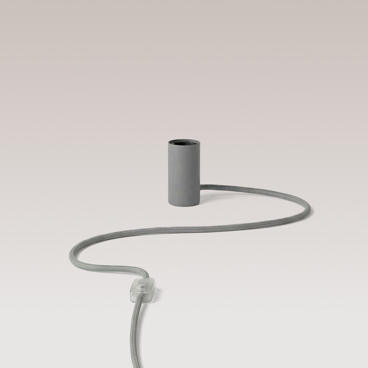 Magnetische Plug-in-Lampe mit E27-Fassung – Grau