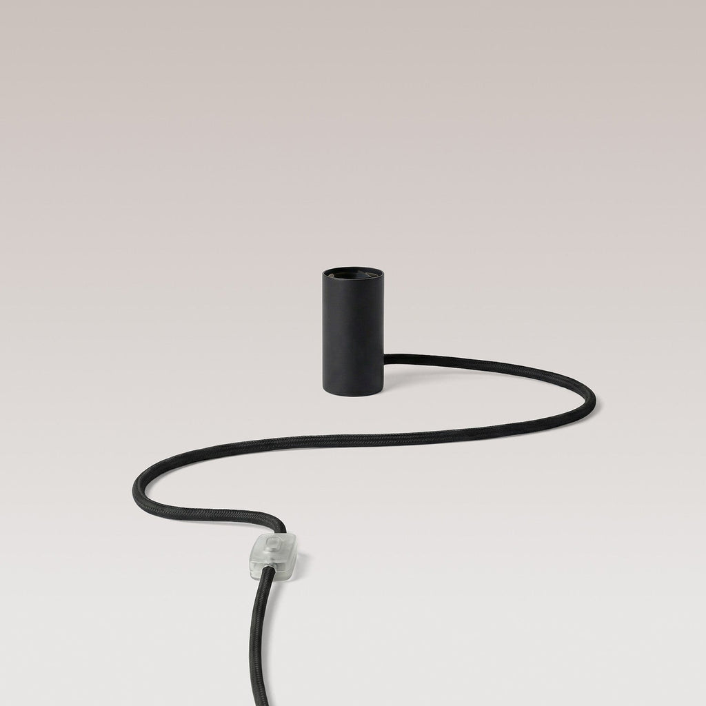 Magnetische Plug-in-Lampe mit E27-Fassung - Schwarz