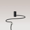 Magnetische Plug-in-Lampe mit E27-Fassung - Schwarz