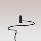 Magnetische Plug-in-Lampe mit E27-Fassung - Schwarz