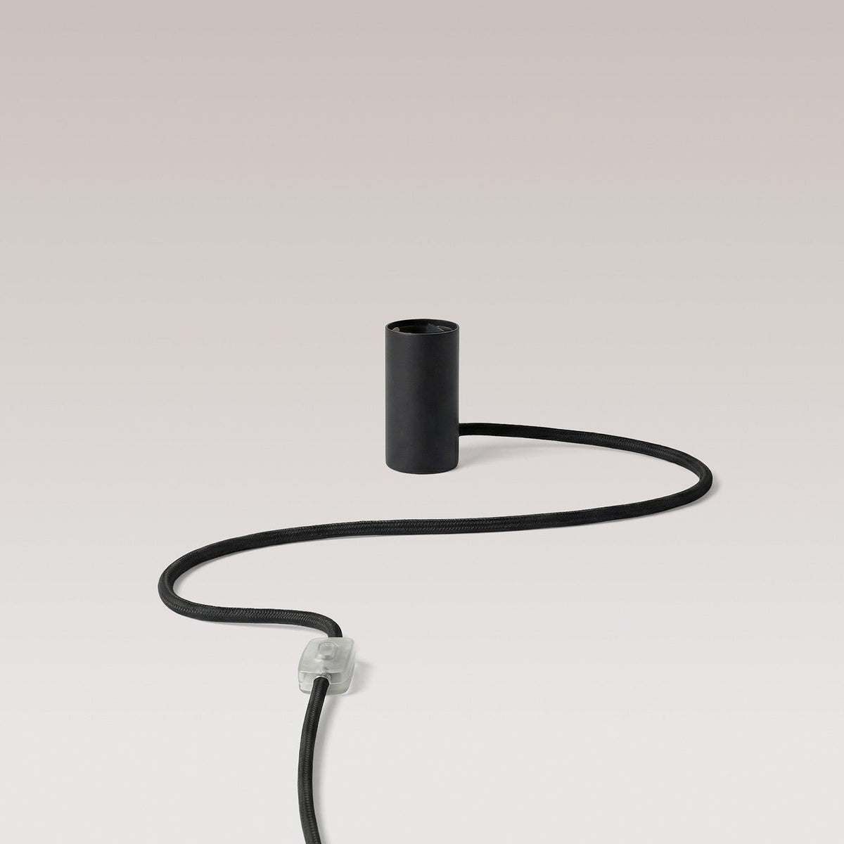 Magnetische Plug-in-Lampe mit E27-Fassung - Schwarz
