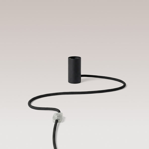 Magnetische Plug-in-Lampe mit E27-Fassung – Schwarz