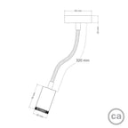 Mini Spot SPOTLIGHT GU1d0 Flex 30 für Wand und Decke - Mattweiß – Ansicht 5