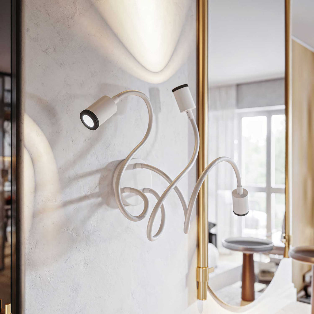 Mini-Spots SPOTLIGHT GU1d0 Flex 60 für Wand und Decke – Mattweiß – Ansicht 3