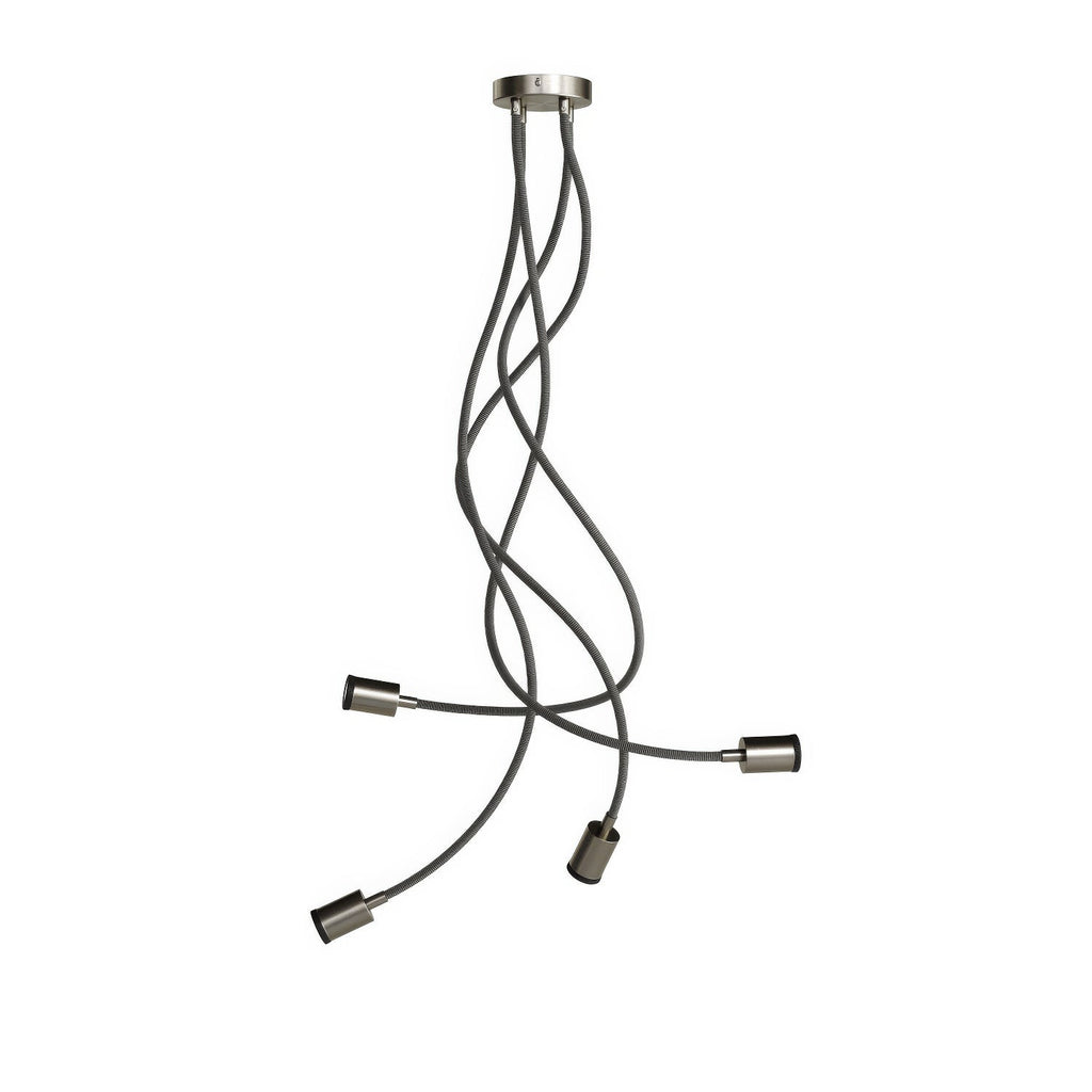 Mini-Strahler Lampe SPOTLIGHT GU1d0 Flex 90 für Decke – Satin Titan