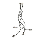 Mini-Strahler Lampe SPOTLIGHT GU1d0 Flex 90 für Decke – Satin Titan