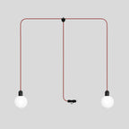 Modulair Outdoor-Stringlight IP65 mit 2 Abhängern, Unbreak-a-Ball bruchsichere Schirme und SM09 Kabel