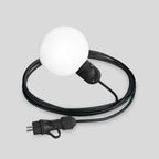 Modulair IP65 Plug-In-Leuchte für den Außenbereich mit unzerbrechlichem Unbreak-a-Ball-Schirm und SM04-Kabel