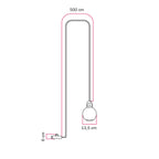 Modulair-Outdoor-Plug-in-Lampe IP65 mit bruchsicherem Unbreak-a-Ball-Lampenschirm und Kabel SM09 – Ansicht 5