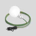 Modulair IP65 Plug-in-Außenleuchte mit bruchsicherem Unbreak-a-Ball-Schirm und Kabel SX08