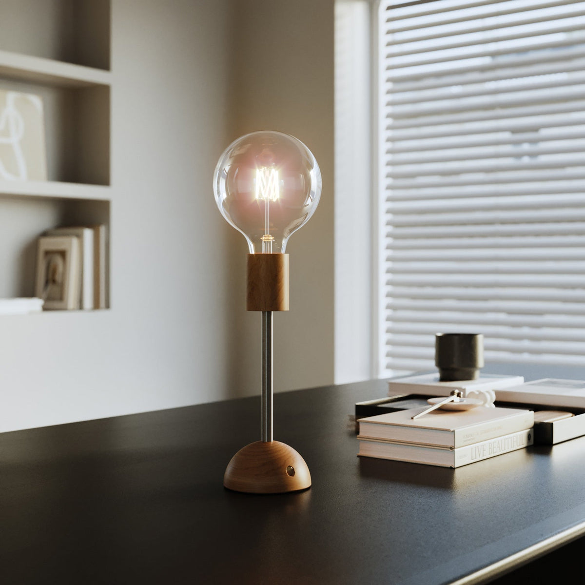 Tragbare, wiederaufladbare Lampe Cabless02 mit G125-Globe – Neutral – Ansicht 4