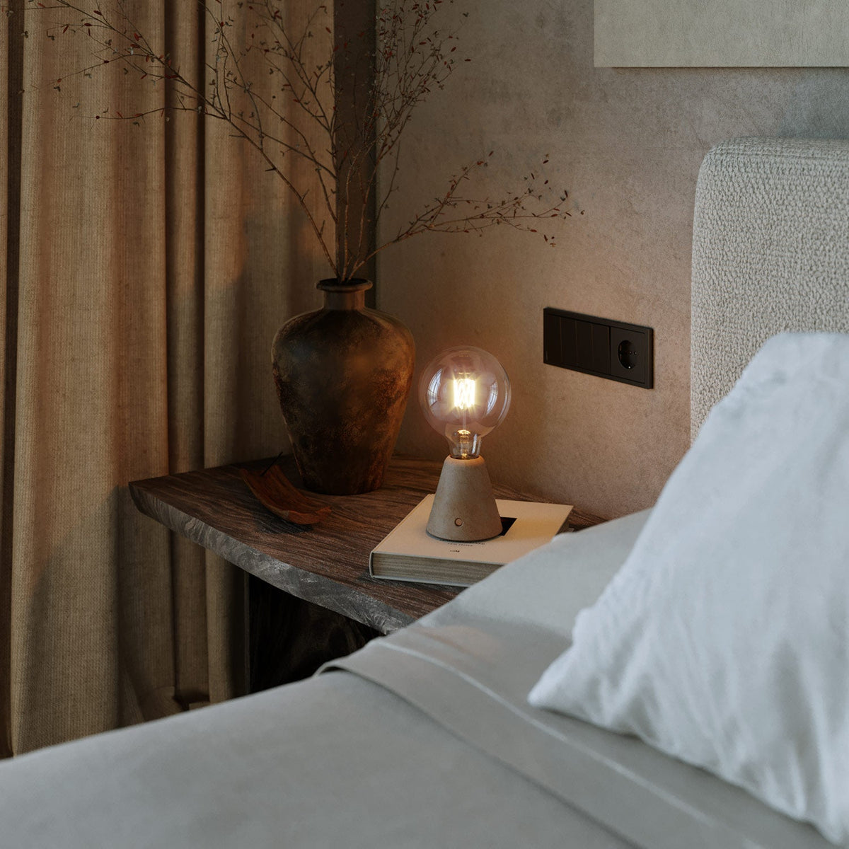 Kabellose, tragbare Lampe Cabless01 mit Globe G125 Leuchtmittel – Neutral – Ansicht 2