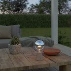 Tragbare, wiederaufladbare Lampe Cabless01 mit Halbglobe-Silberbirne – Neutral – Ansicht 3