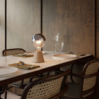 Tragbare, wiederaufladbare Lampe Cabless01 mit Halbglobe-Silberbirne – Neutral – Ansicht 5