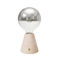 Tragbare, wiederaufladbare Lampe Cabless01 mit Halbglobe-Silberbirne – Neutral