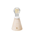 Kabellose, wiederaufladbare Cabless11-Lampe mit Tropfenbirne, geeignet für Lampenschirm – Natur