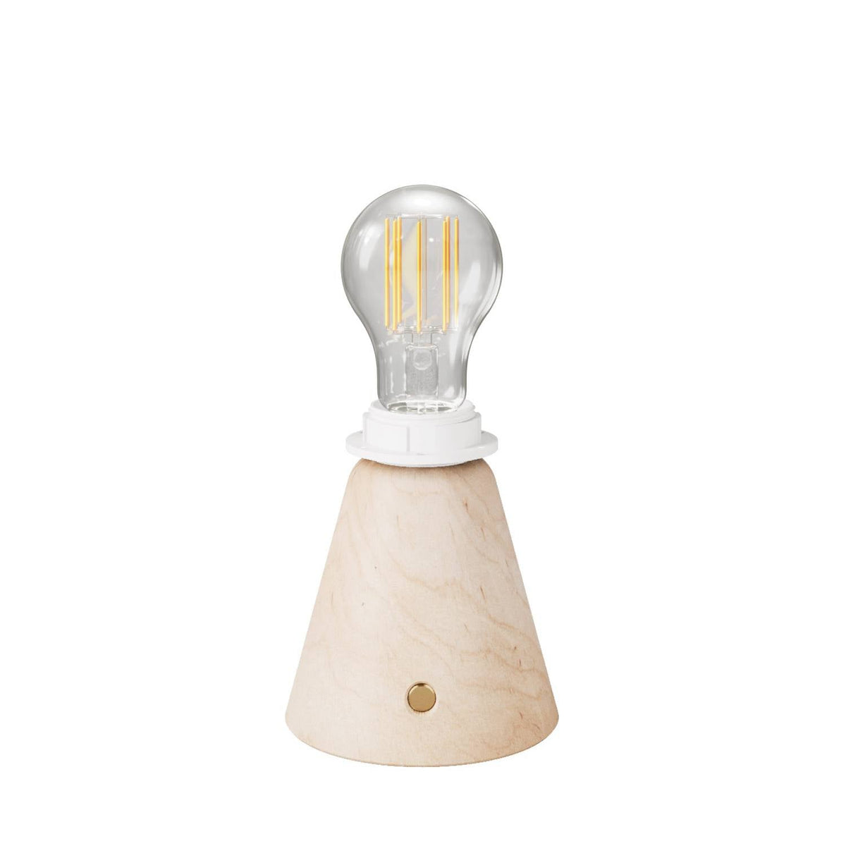 Kabellose, wiederaufladbare Cabless11-Lampe mit Tropfenbirne, geeignet für Lampenschirm – Natur