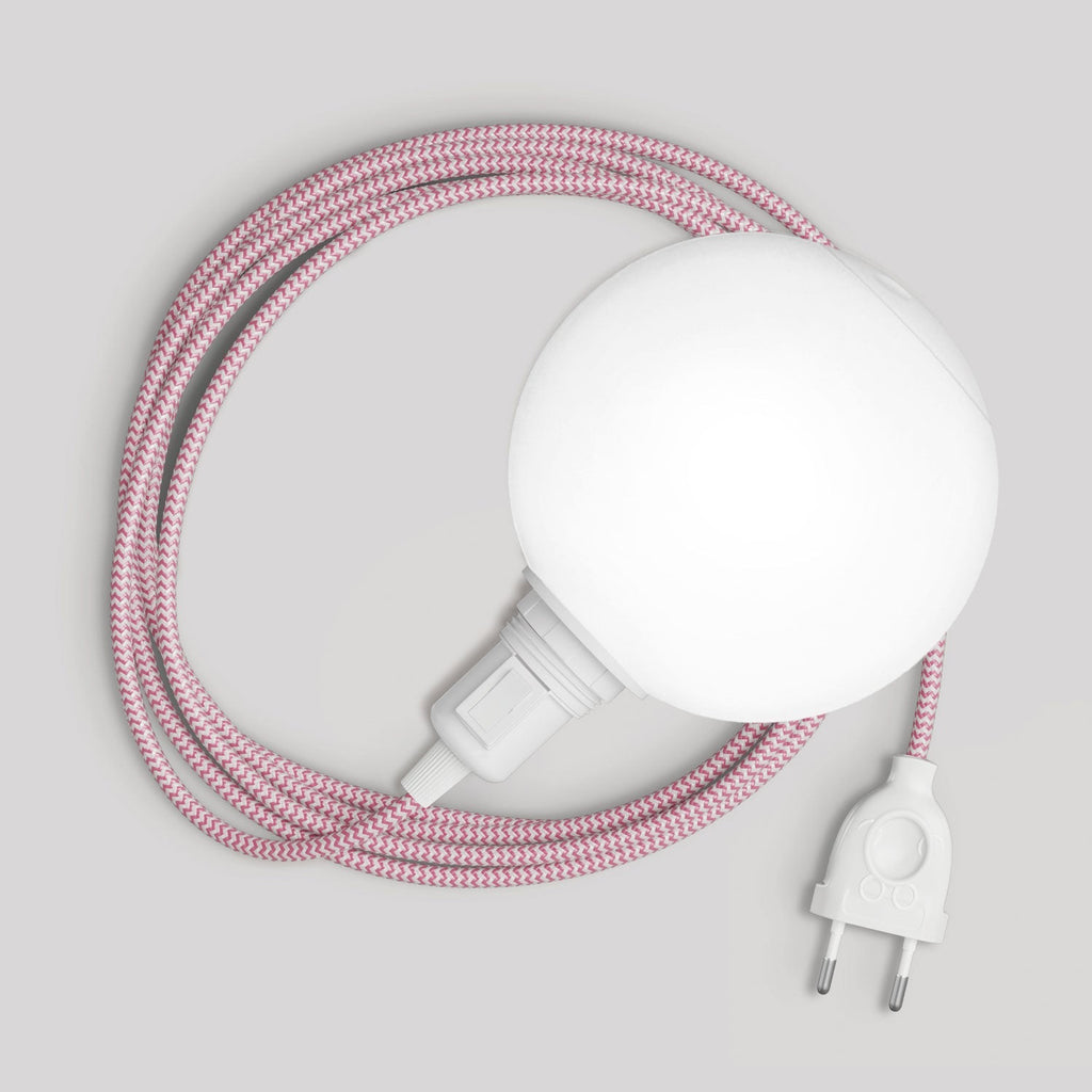 Tragbare Snake-Lampe mit Schalter an der Fassung, Stecker, unzerbrechlichem Unbreak-a-Ball Schirm und Kabel RZ08