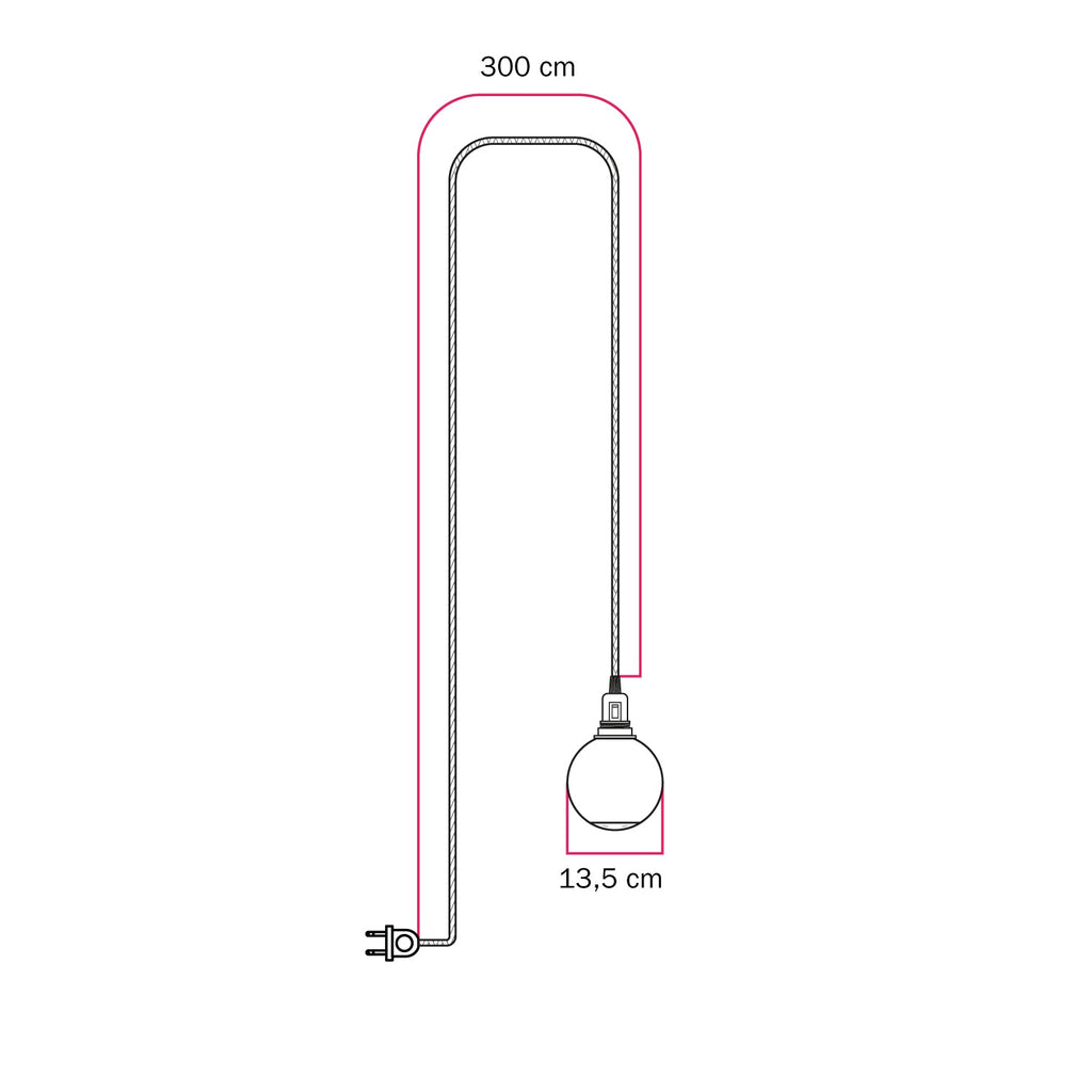Tragbare Snake-Leuchte mit Schalter am Lampenhalter, Stecker, bruchsicherem Unbreak-a-Ball-Schirm und RZ10-Kabel – Ansicht 5