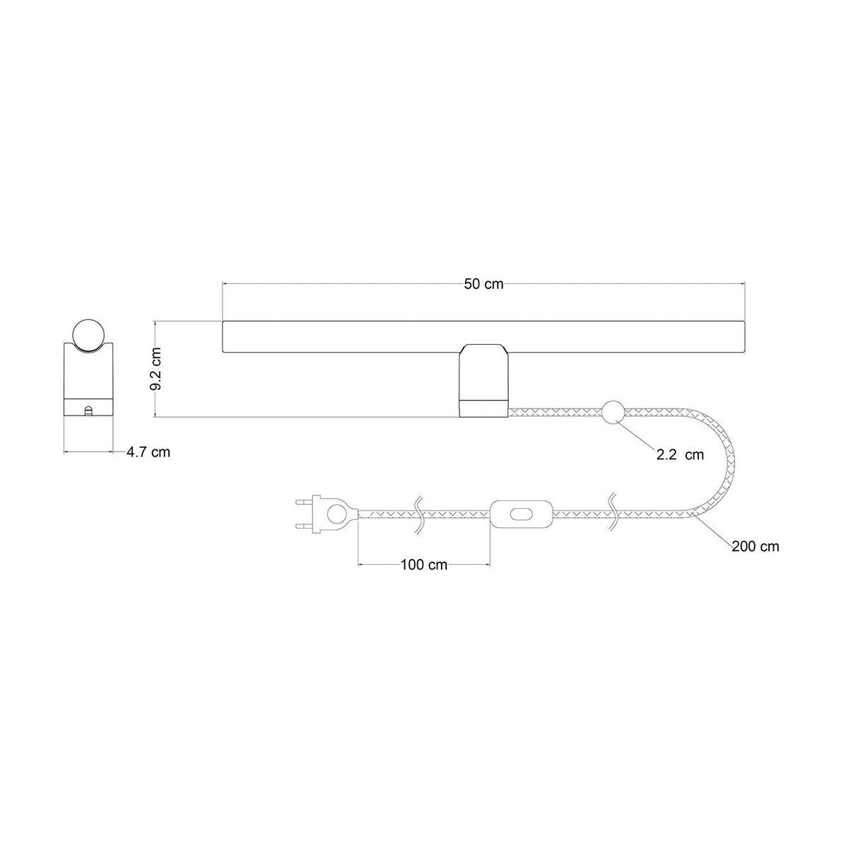 Spostaluce-Lampe esse14 mit S14d-Fassung – Schwarz – Ansicht 5