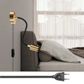 Spostaluce Flex 30-Wandleuchte mit schwenkbarem Spot GU1d0 – Satinbronze – Ansicht 2