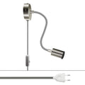 Lampe Spostaluce Flex 30 schwenkbar mit GU1d0 Spots - Satiniertes Titan