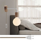 Spostaluce Lampe aus Holz mit gebogener Verlängerung – Neutral – Ansicht 2