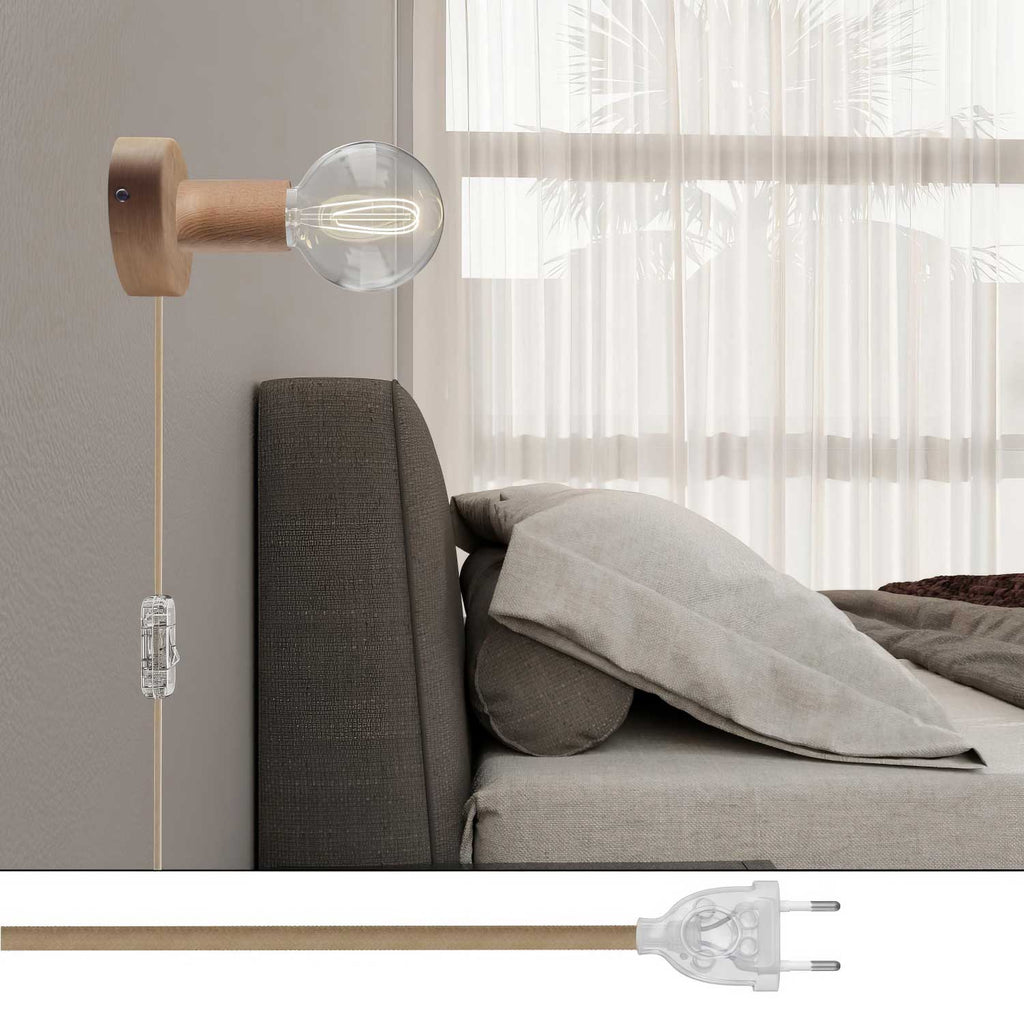 Spostaluce-Lampe aus Holz – Neutral – Ansicht 2