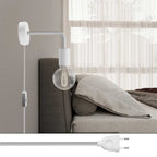 Spostaluce Lampe aus Metall mit gebogener Verlängerung - Weiß – Ansicht 2