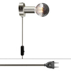 Spostaluce-Lampe aus Metall – Satin-Titan